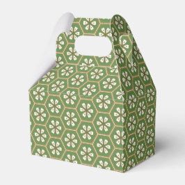 Japanisches Matcha Chiyogami White Sakura Gable Pa Geschenkschachtel