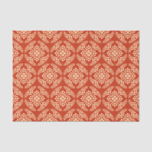 Japanisches Medallion Muster, Mandarin Orange Seidenpapier