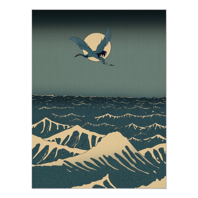 Japanisches Meer Poster (Vorderseite)