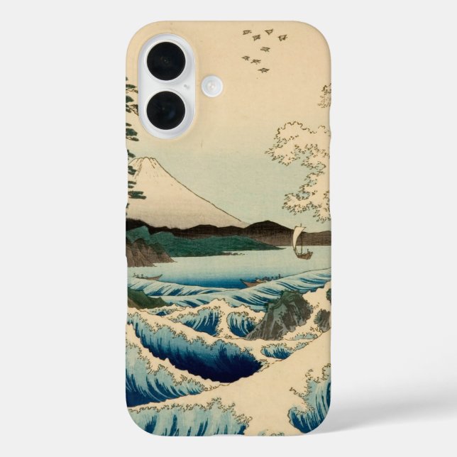 Japanisches Meer von Satta Hiroshige Kunst iPhone 16 Hülle (Rückseite)