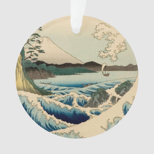 Japanisches Meer von Satta Hiroshige Kunst Ornament (Vorderseite)