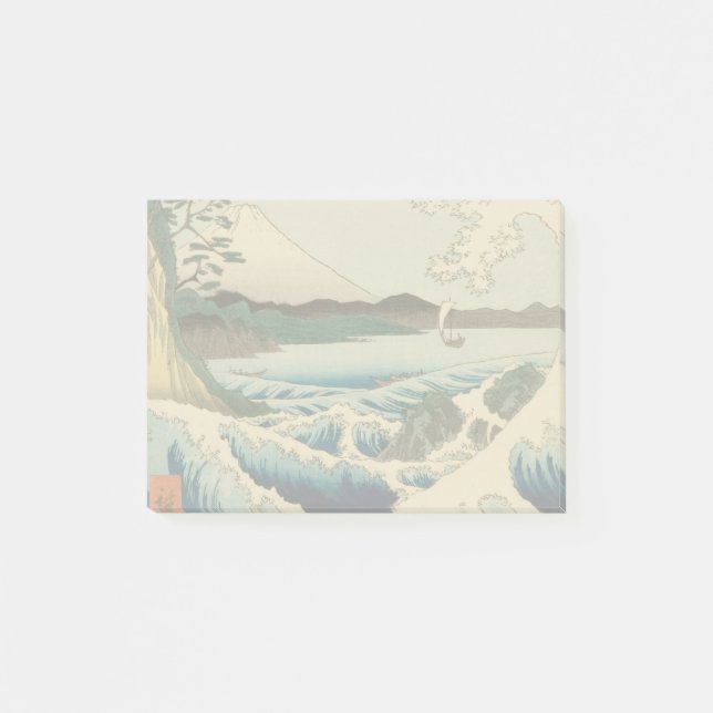 Japanisches Meer von Satta Hiroshige Kunst Post-it Klebezettel (Vorderseite)