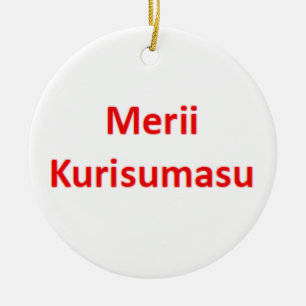 Japanisches Merii Kurisumasu Keramik Ornament