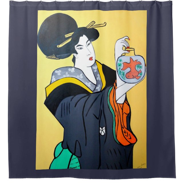 JAPANISCHES MING KLO DUSCHVORHANG (Vorderseite)