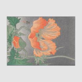 JAPANISCHES MOHNBLUME Seidenpapier