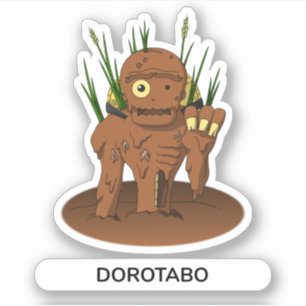 Japanisches Monster Mud Man Dorotabo Aufkleber
