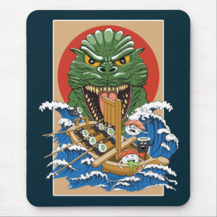 Japanisches Monster Sushi Lover Mousepad