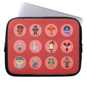 Japanisches Monster Yokai Spirit Laptopschutzhülle