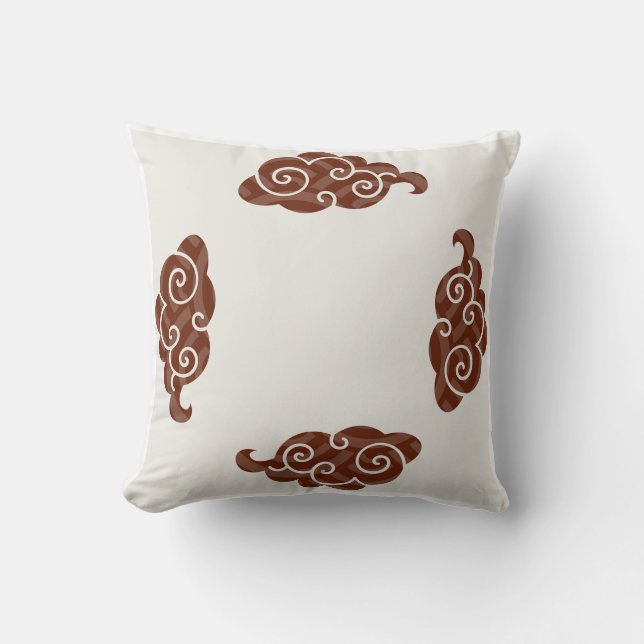 Japanisches Muster Pillow - Zeitlose Eleganz Kissen (Vorderseite)