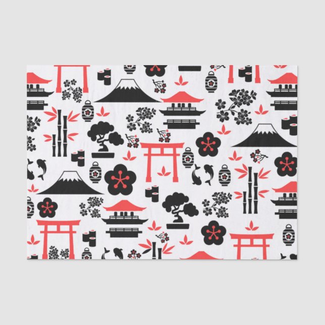 Japanisches Muster Seidenpapier (Vorderseite)