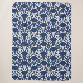 Japanisches Muster Sherpa Blanket Sherpadecke