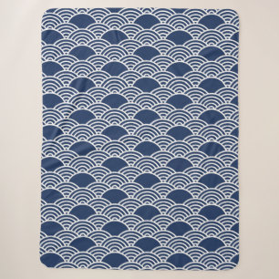 Japanisches Muster Sherpa Blanket Sherpadecke