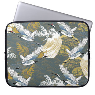 Japanisches Muster. Traditioneller Hintergrund Laptopschutzhülle