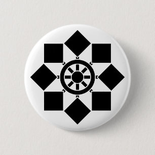 Japanisches Nadelrad Button