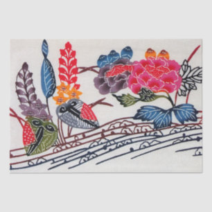 Japanisches Okinawan-Muster Seidenpapier
