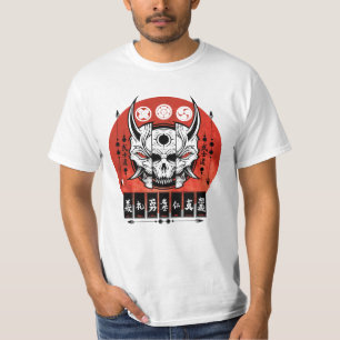 Japanisches Oni-Masken-Design T-Shirt