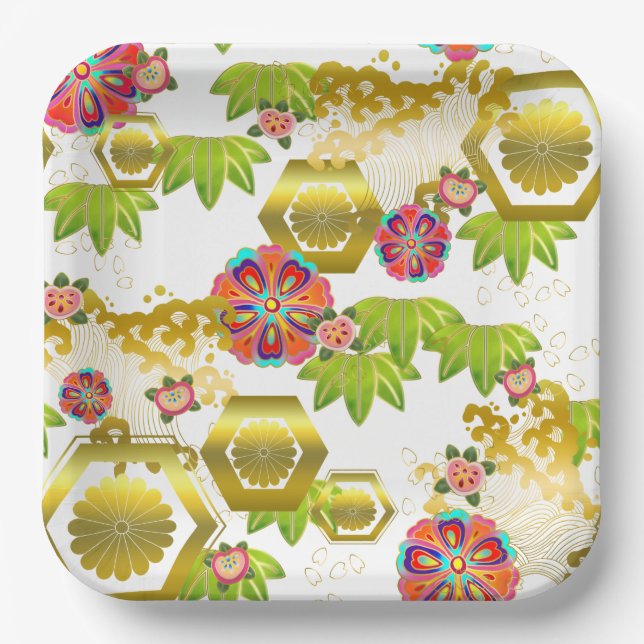 japanisches Party Pappteller (Vorderseite)