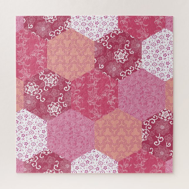 Japanisches Patchwork-Muster-Design (Vertikal)
