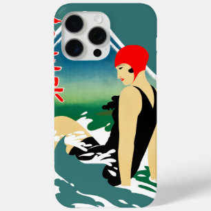 Japanisches Reiseplakat 1930er Art Deco Girl Case-Mate iPhone Hülle