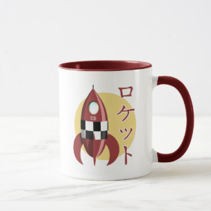 Japanisches Retro Rocket Tasse