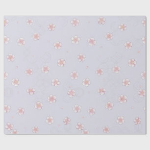 Japanisches Sakura- und Shippo-Blumenverpackungspa Geschenkpapier