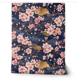 Japanisches Sakura-Wasserfarbmuster | Elegante Kir Tapete