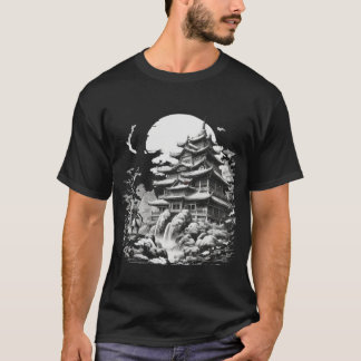 japanisches Samurai Illustration Design T-Shirt