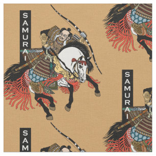 Japanisches Samurai-Pferd Stoff