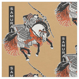 Japanisches Samurai-Pferd Stoff