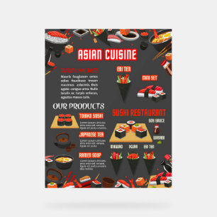japanisches Sushi-Bar Restaurant Acrylschild