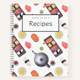 Japanisches Sushi Nigiri Musterbeispiel Rezept Buc Notizbuch