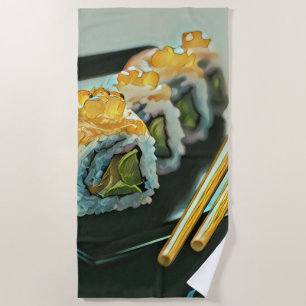 japanisches Sushi Strandtuch