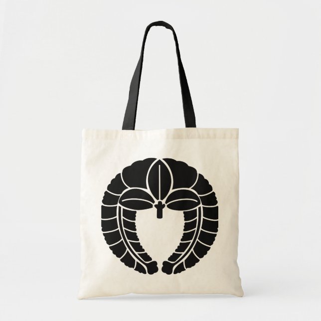 Japanisches Symbol des Familienwappen-(KAMON) Tragetasche (Vorne)