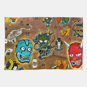 Japanisches Thema Geschirrtuch