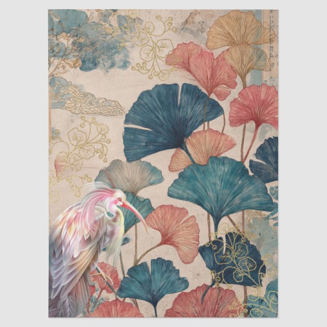 Japanisches Themed Decoupage Crafting Seidenpapier (Vorderseite)