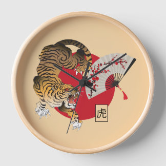 japanisches Tigerdesign Uhr