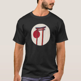 Japanisches Torii Gate Rising Sun Japanisches Tor  T-Shirt
