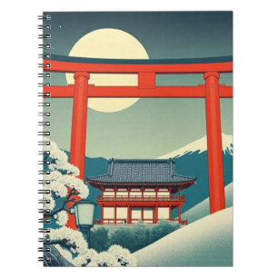 Japanisches Torii-Notebook Notizblock