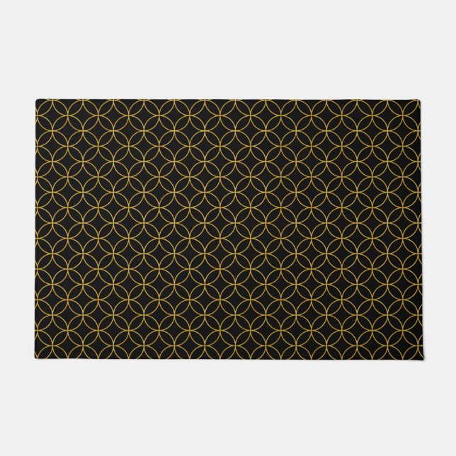 Japanisches traditionelles Design1 - SHIPPO- Fußmatte (Vorderseite)