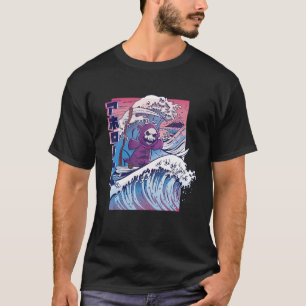 Japanisches Vaporwave Grim Sensenmann Vintag Surf  T-Shirt
