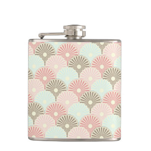 Japanisches Vintage-Muster Flachmann