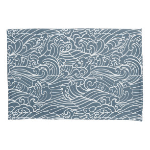 japanisches Wave Style-Muster Kissenbezug