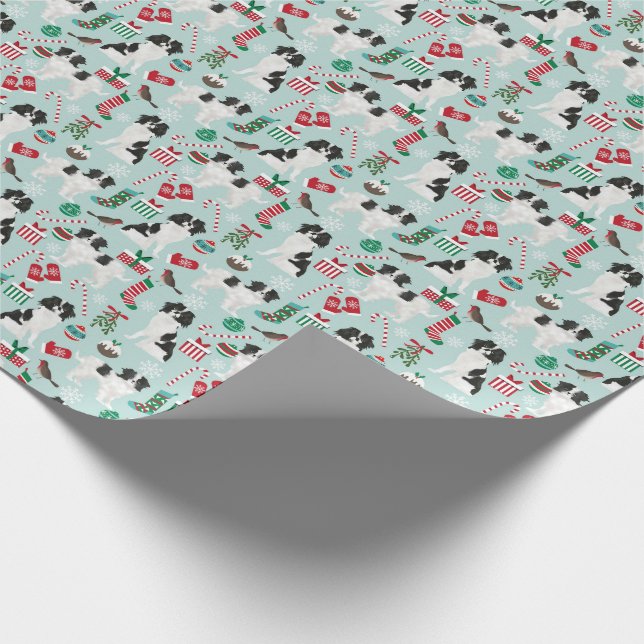 Japanisches Weihnachtsblatt Geschenkpapier (Ecke)