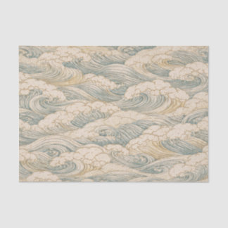 JAPANISCHES WELLENMUSTER-SEIDENPAPER SEIDENPAPIER