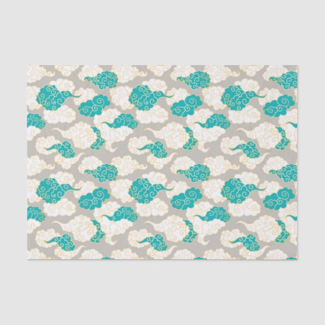 Japanisches Wolkendeckenpapier Seidenpapier (Vorderseite)