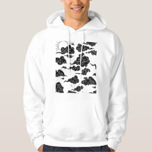 Japanisches Wolkenmuster Ästhetik Hoodie