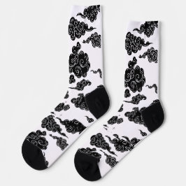Japanisches Wolkenmuster-Ästhetik Socken