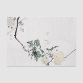 JAPANISCHES WOODBLOCK DRUCK-BLUMEN Seidenpapier