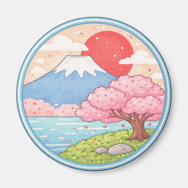 Japans Berg Fuji Magnet (Vorne)