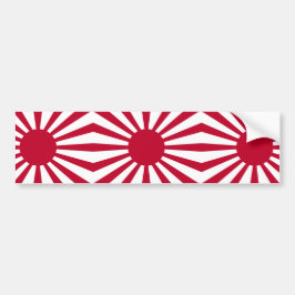 Japans Flagge des Kaiserkrieges Autoaufkleber